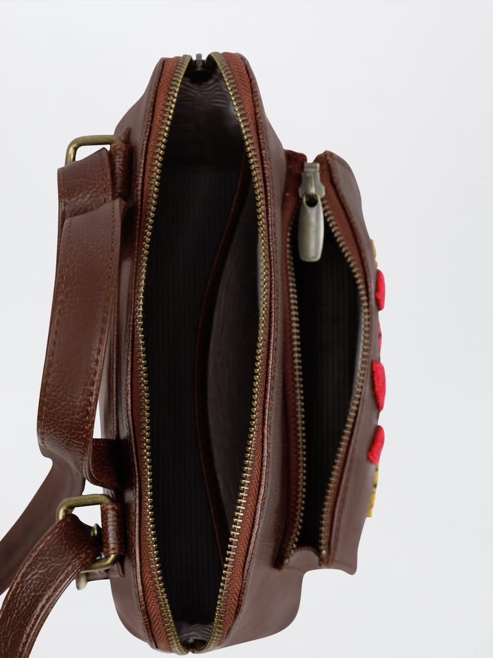 Crimson Cornfield Convertible Backpack cum Sling