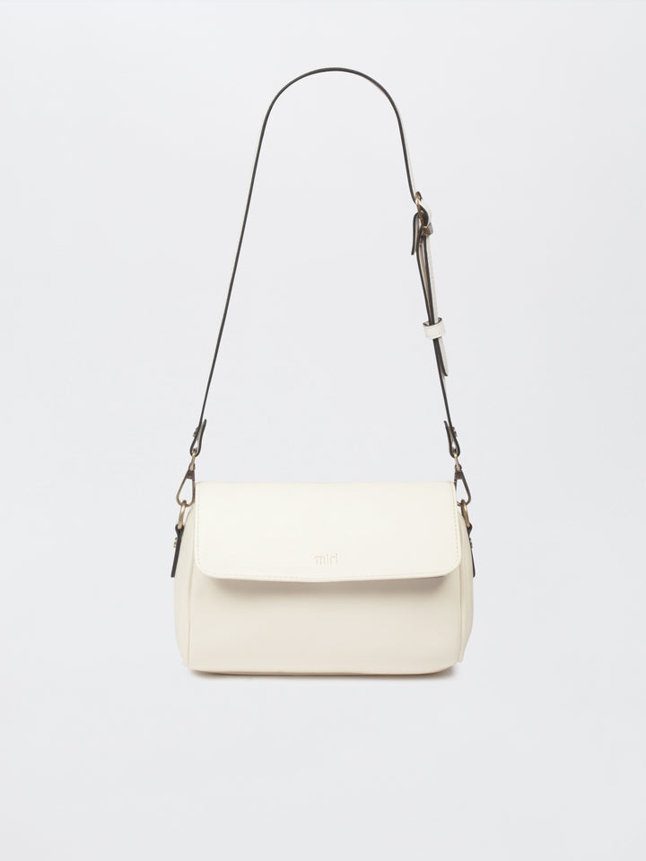 Ivory White Retro Style Flap Sling