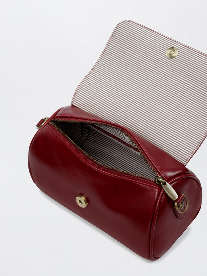 Naqsh - Hand Embroidered Retro Flap Sling - Maroon