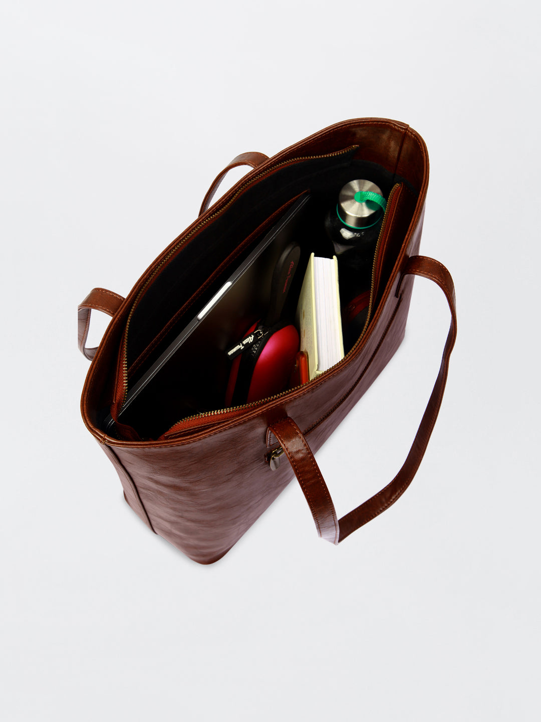 Van Gulab Hand Embroidered Safar Tote - Brown