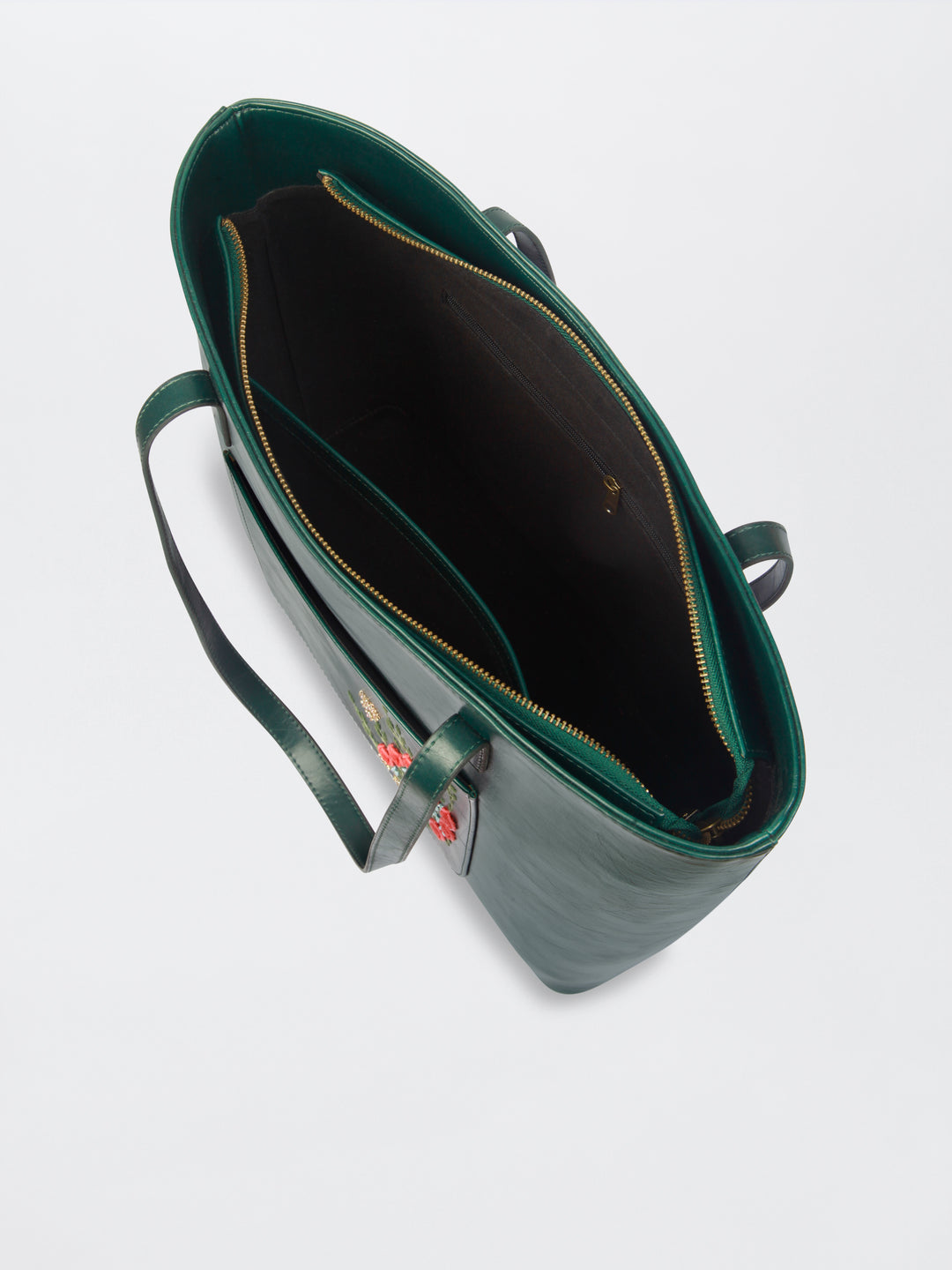 Van Gulab Hand Embroidered Safar Tote - Green