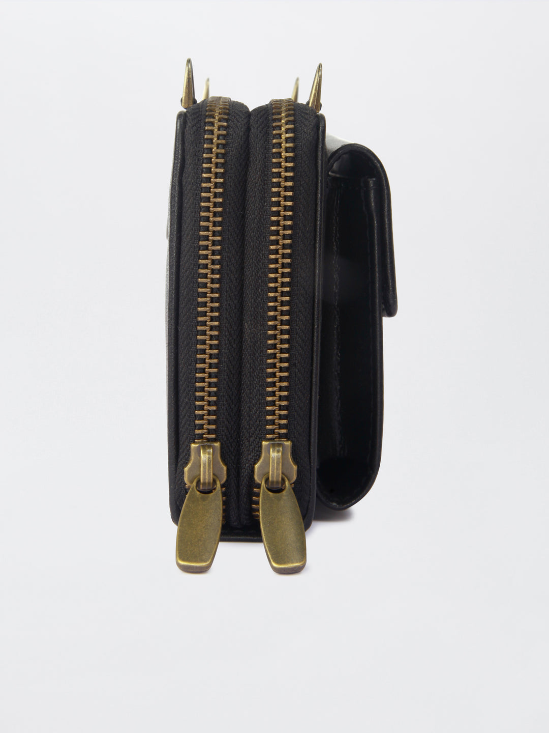 Queenbee Hand Embroidered Wallet. Wrist Sling - Midnight Black