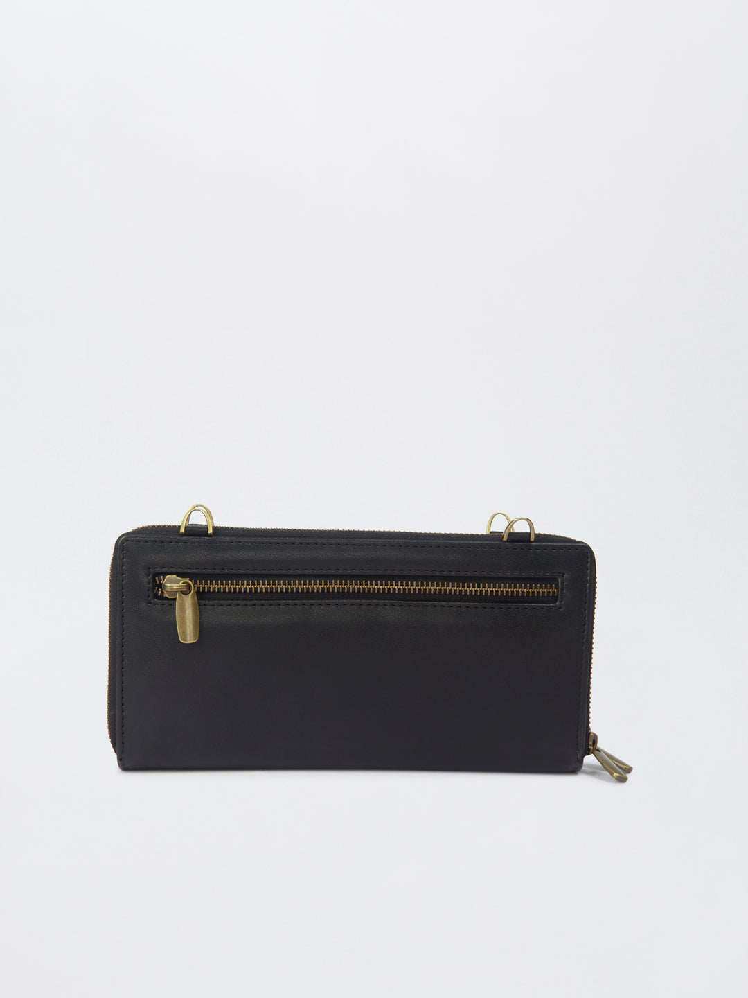 Queenbee Hand Embroidered Wallet. Wrist Sling - Midnight Black