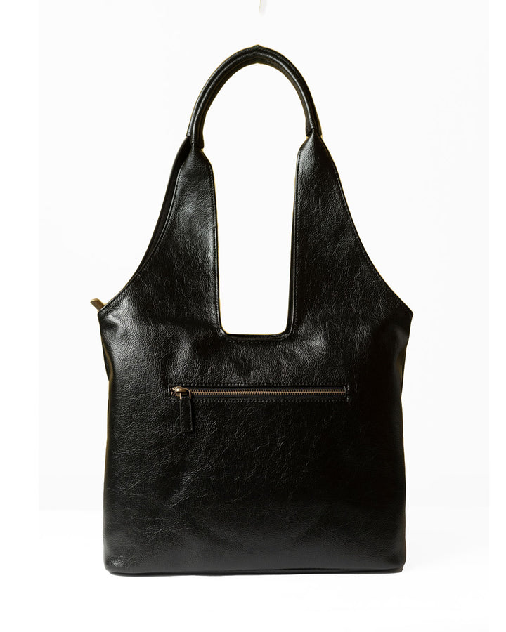 Midnight Black Handcrafted Tote Bag
