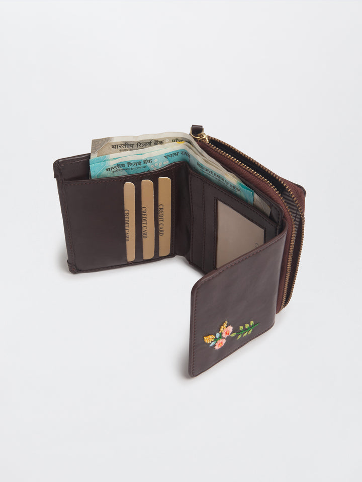 Brown Peekaboo Wallet