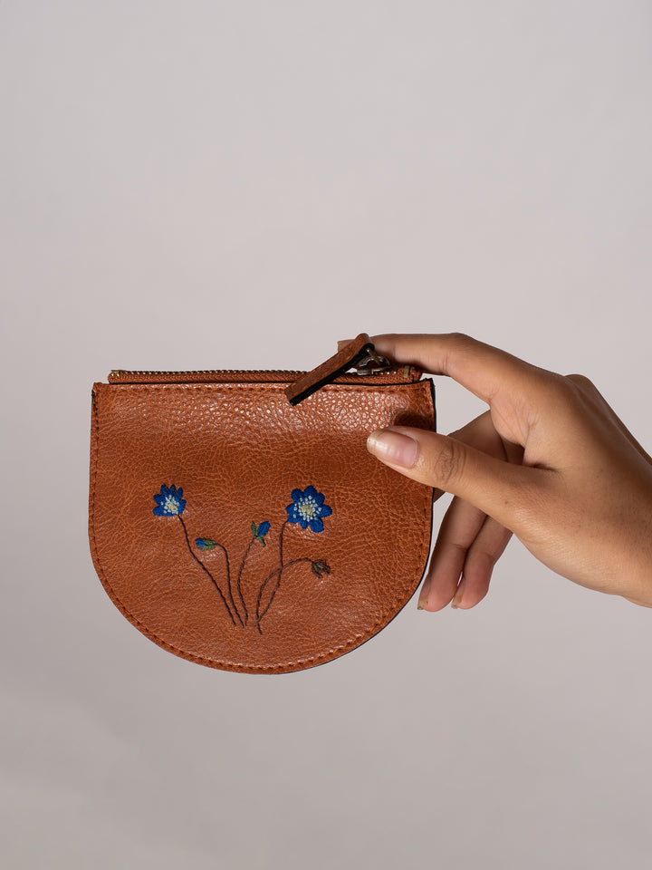 Blue Poppy Mini Wallet - Miri