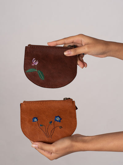 Blue Poppy Mini Wallet - Miri