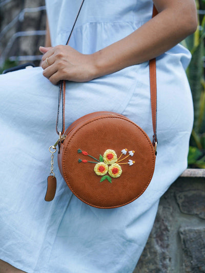 Three Roses Sling Bag - Miri
